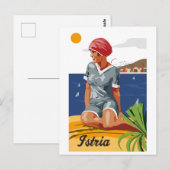 Mädchen aus Istrien Postkarte (Vorne/Hinten)