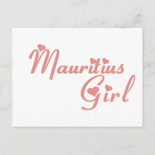 Mädchen aus Mauritius Postkarte