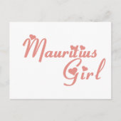 Mädchen aus Mauritius Postkarte (Vorderseite)