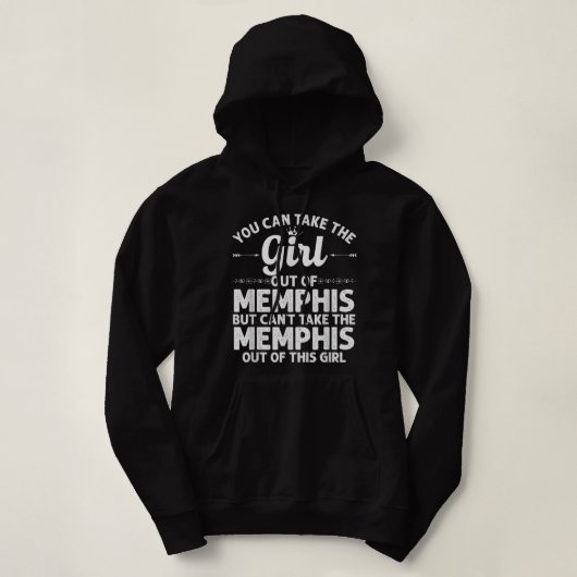 Mädchen aus MEMPHIS TN TENNESSEE Geschenk Funny Zu Hoodie (Design vorne)