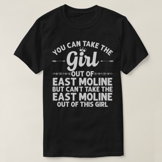 Mädchen aus Ost-MOLINE IL ILLINOIS Geschenkhaus T-Shirt (Design vorne)