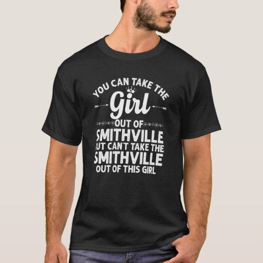 Mädchen aus Smithville Tx Texas Funny Zuhause Root T-Shirt (Vorderseite)