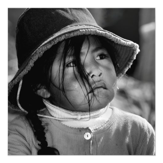Mädchen aus Titicaca 2 Fotodruck (Vorne)