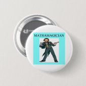 Mädchen-Aussenseiter-Mathegöttin Button (Vorne & Hinten)