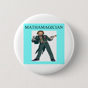 Mädchen-Aussenseiter-Mathegöttin Button