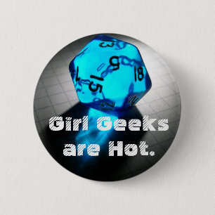 Mädchen-Aussenseiter sind heiß Button