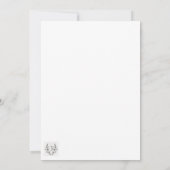 Mädchen-Babydusche Einladung (Rückseite)