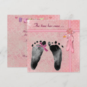 Mädchen Babyparty Einladung