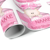 Mädchen-Babyparty-Geschenk-Packpapier Geschenkpapier (Rolleneckpunkt)