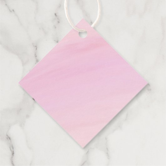 Mädchen Babyparty Geschenkanhänger (Rückseite)