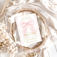 Mädchen-Babyparty mit rosa Spitzen-Schleife 