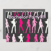 MÄDCHEN, Bachelor Party!!!, Bachelor Party!! Einladung (Vorne/Hinten)