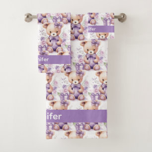 Mädchen-Bade- und Handtuch-Set für Babys und Klein Badhandtuch Set