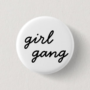 Mädchen Bande süß modern feministisch Mädchenpower Button