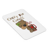 Mädchen-Bär verrückt für Kakao Magnet (Rechte Seite)