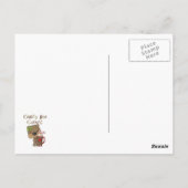 Mädchen-Bär verrückt für Kakao Postkarte (Rückseite)