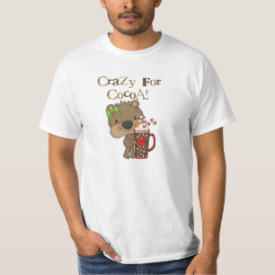 Mädchen-Bär verrückt nach Kakao T-Shirt