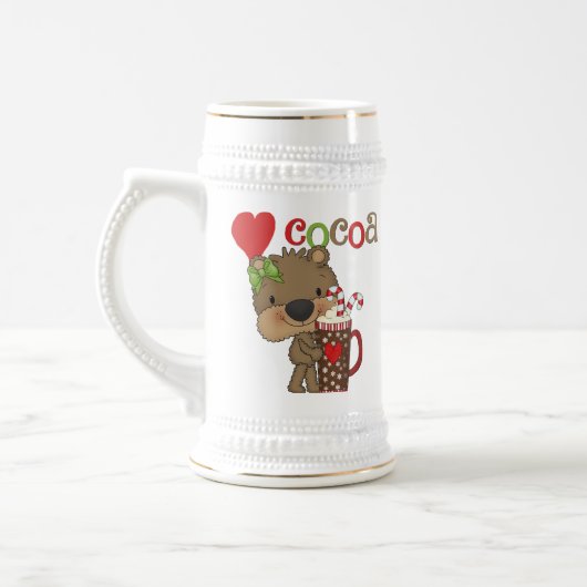 Mädchen-Bärn-Kakao-Liebe Bierglas (Links)
