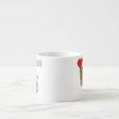 Mädchen-Bärn-Kakao-Liebe Espressotasse (Vorderseite)