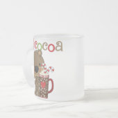 Mädchen-Bärn-Kakao-Liebe Mattglastasse (Vorderseite Links)