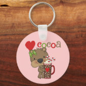 Mädchen-Bärn-Kakao-Liebe Schlüsselanhänger (Vorderseite)