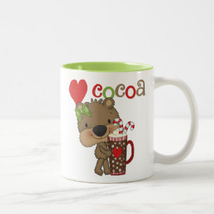 Mädchen-Bärn-Kakao-Liebe Zweifarbige Tasse
