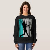 Mädchen Baseball Baseball Cool Einzigartige Softba Sweatshirt (Vorne ganz)