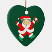 Mädchen Baseball Keramik Ornament (Rechts)