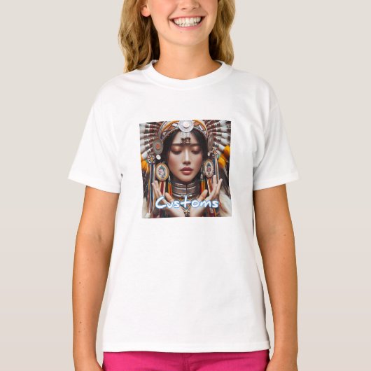 Mädchen Basic T-Shirt (Vorderseite)