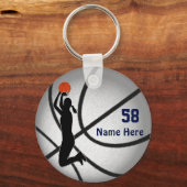 Mädchen, Basketball-Gastgeschenk-Ideen, Basketball Schlüsselanhänger (Vorderseite)