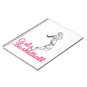 Mädchen-Basketball Notizblock (Linke Seite)