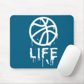 Mädchen Basketballspielerin Korb Mousepad (Mit Mouse)