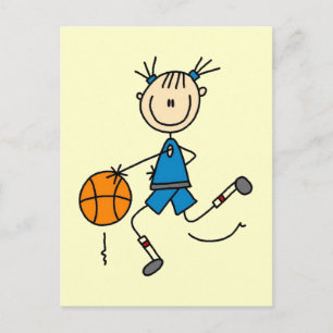 Mädchen Basketballspielerin T-Shirts und Geschenke Postkarte