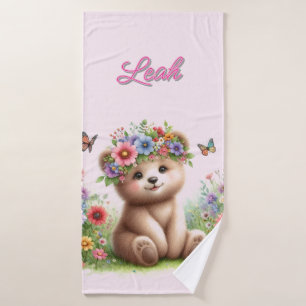 Mädchen Beary Niedlich Pink Bläserstuck Badehandtuch