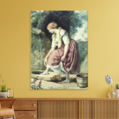Mädchen bei einer Verabredung Leinwanddruck (Insitu (Wohnzimmer))