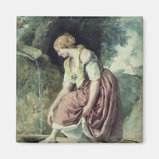 Mädchen bei einer Verabredung Magnet (Vorne)