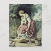 Mädchen bei einer Verabredung Postkarte (Vorderseite)