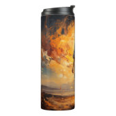 Mädchen bei Sunset Epic Art Tumbler Thermosbecher (Nach links gedreht)