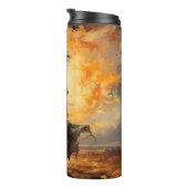 Mädchen bei Sunset Epic Art Tumbler Thermosbecher (Nach rechts gedreht)