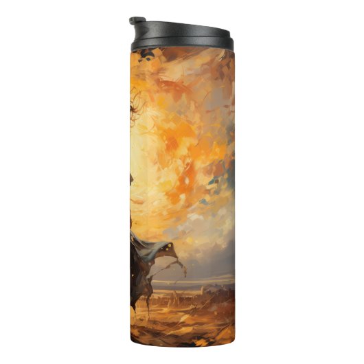 Mädchen bei Sunset Epic Art Tumbler Thermosbecher (Nach rechts gedreht)