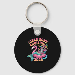 Mädchen beim Cruising 2026 Meerjungfrau Flamingo U Schlüsselanhänger
