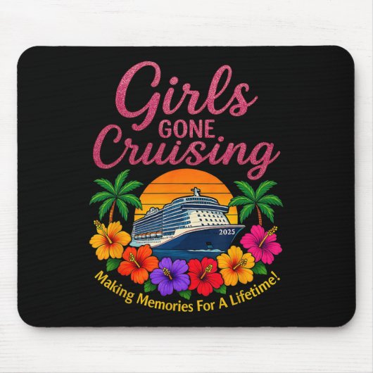 Mädchen beim Kreuzfahrtmachen für ein Leben lang E Mousepad (Vorne)