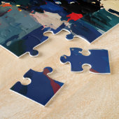 Mädchen beim Lesen eines Buches, gemütliche Malere Puzzle (Seite)
