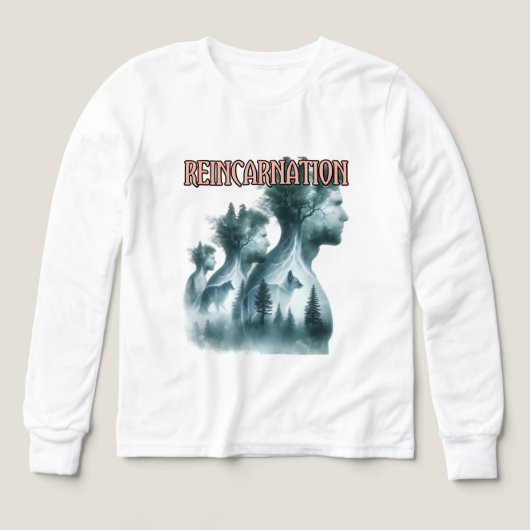 Mädchen Bella+Canvas Tri-Blend Langarmshirt, So (Design Vorderseite)