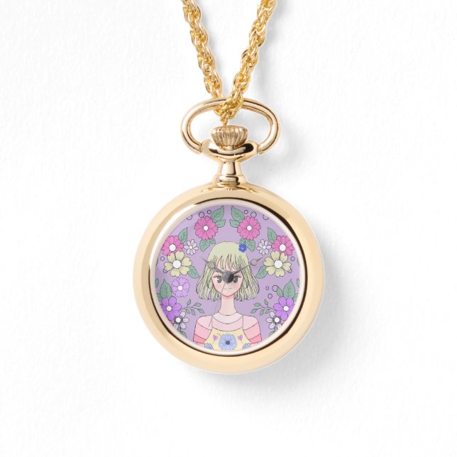 Mädchen Beobachten aus der Hana-Kollektion Armbanduhr (Vorderseite)