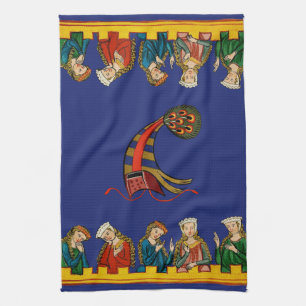 Mädchen beobachten geschirrtuch