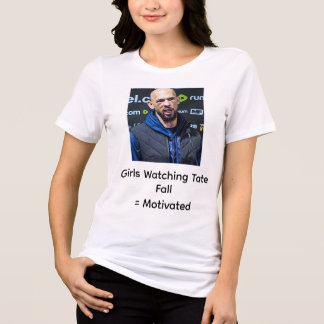 Mädchen beobachten Tate fallen: Motiviert Tri-Blend Shirt