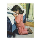 Mädchen beten zu Bedtime, das Fürstengebet