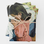 Mädchen beten zu Bedtime, das Fürstengebet Geschenkpapier Set (Beispiel)