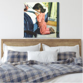 Mädchen beten zu Bedtime, das Fürstengebet Leinwanddruck (Insitu (Schlafzimmer))